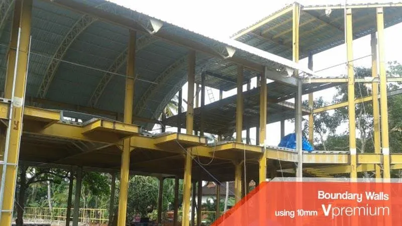 Boundary wall with Vpremium 10 mm in India