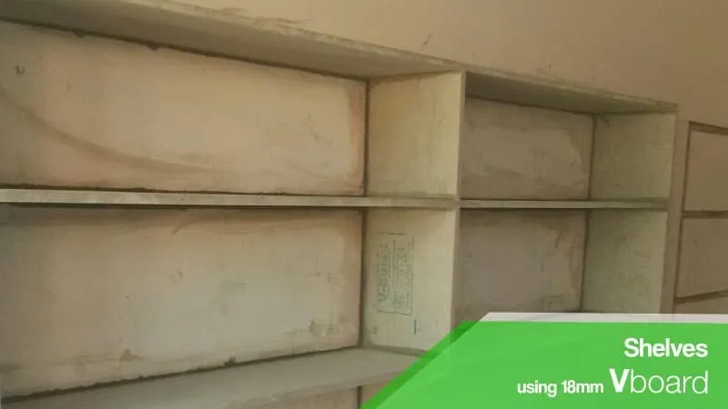 Durable Shelves with Fiber Cement Board