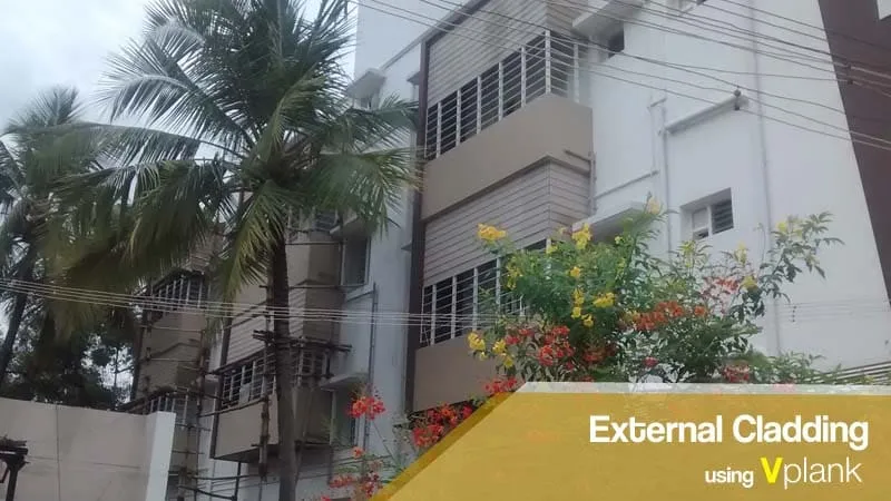 External cladding using Vplank