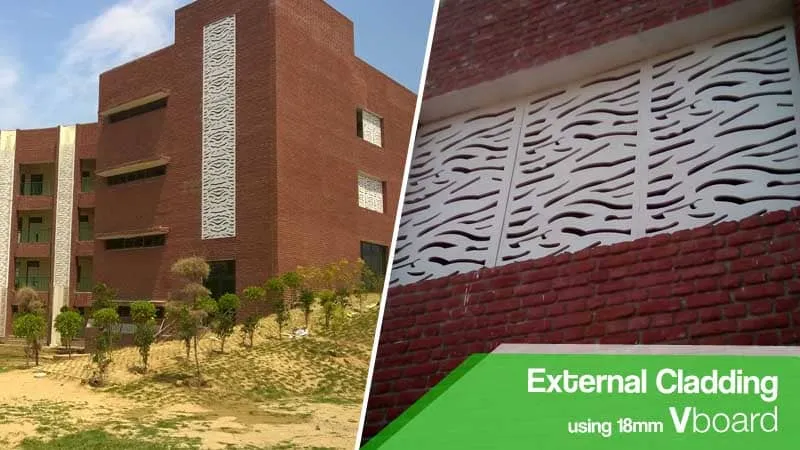 Stylish exteriors using Vboard